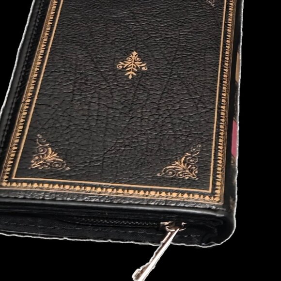 Novelty "Book of Wealth" Vol IV Zip Around Wallet - Vintage Book Clutch - Picture 2 of 7